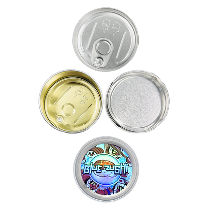 12 Pack 3.5g Blue Wave Tin Can Storage Containers