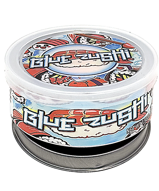 12 Pack 3.5g Blue Wave Tin Can Storage Containers