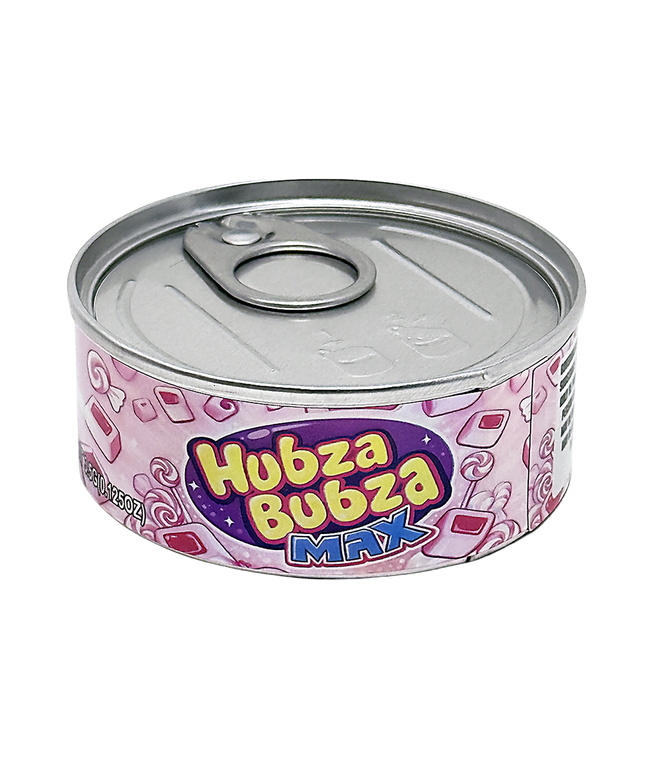 12 Pack 3.5g Bubble Chew Max Tin Can Containers
