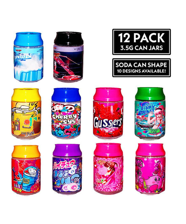 12 Pack Soda Can Style Plastic Storage Containers - Berry Drink Design
