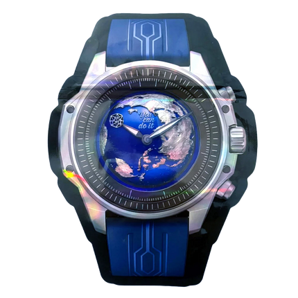 50 Pack 3.5g Watch-Shaped Mylar Bags – Earth Globe Timekeeper Design