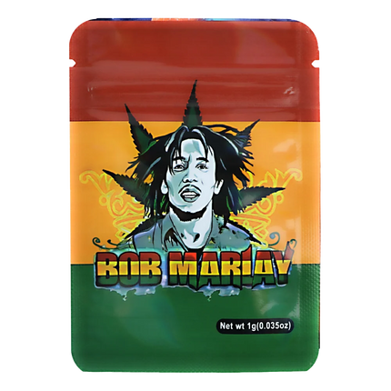100 Count 1g Mylar Bags – Music-Inspired Graphic
