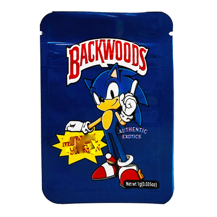 100 Count 1g Mylar Bags – Blue Character Graphic