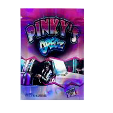 1g Pink Cookie Graphic Mylar Bags – 100 Count