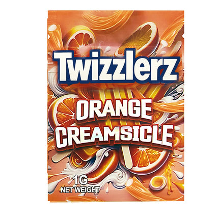 1g Orange Cream Graphic Mylar Bags – 100 Count