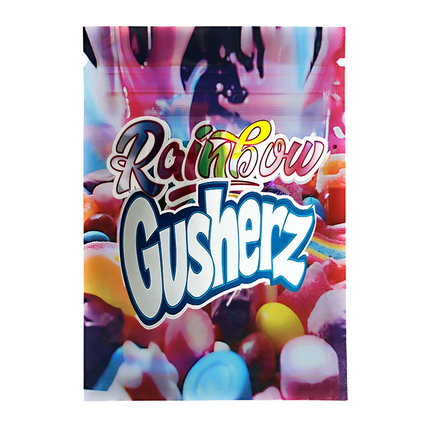100 Count 1g Mylar Bags – Rainbow Candy Graphic