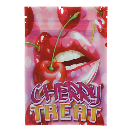 1g Cherry Graphic Mylar Bags – 100 Count