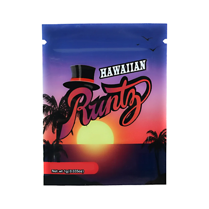 1g Mylar Bags – Tropical Graphic, 100 Pack