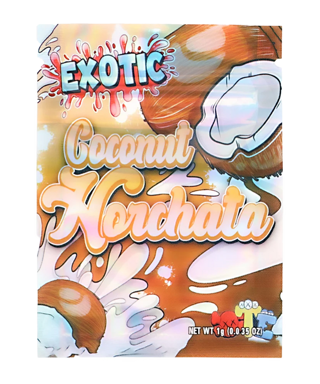 100 Count 1g Mylar Bags - Coconut Graphic
