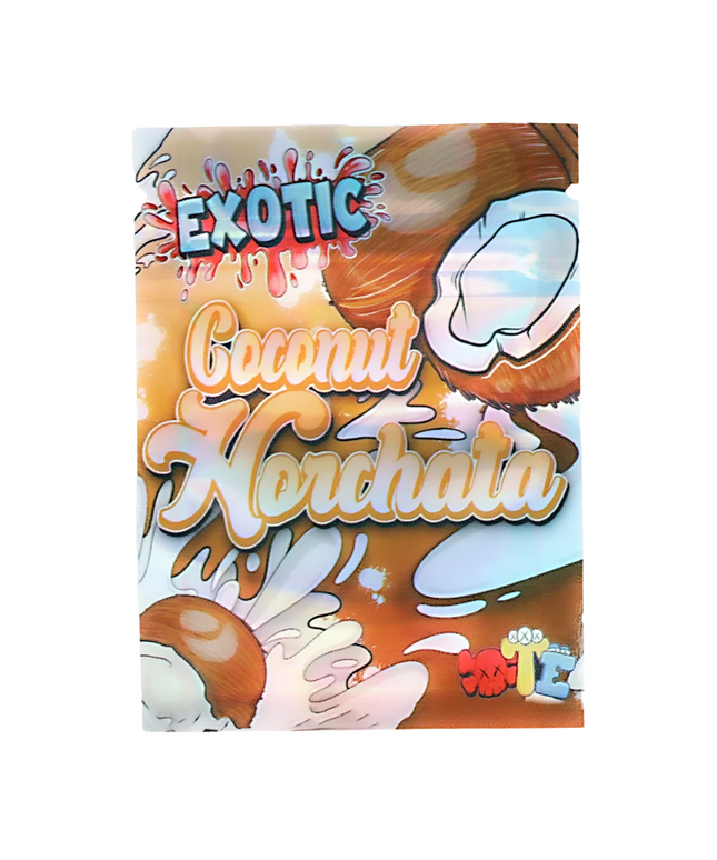 100 Count 1g Mylar Bags - Coconut Graphic