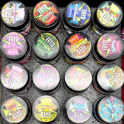 Special Edition Empty 1oz glass storage jars 16 Pack