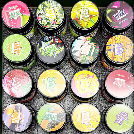 Full-Design Choco Crumble Empty 1oz glass storage jars 16 Pack