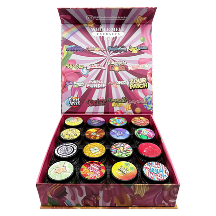 Full-Design Candy Mix Empty 1oz glass storage jars 16 Pack