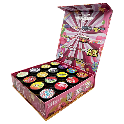 Full-Design Candy Mix Empty 1oz glass storage jars 16 Pack