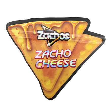 50 Pack – 3.5g Special Die Cut Shaped Mylar Bag – Zachos Zacho Cheese
