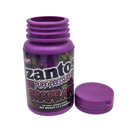 Zantos 3.5g Bottle Storage Jars - 10 Count Plastic Containers