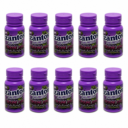 Zantos 3.5g Bottle Storage Jars - 10 Count Plastic Containers