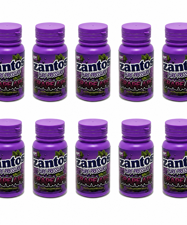 Zantos 3.5g Bottle Storage Jars - 10 Count Plastic Containers