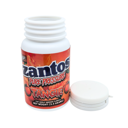 Zantos 3.5g Plastic Storage Bottles - 10 Pack Assorted Designs