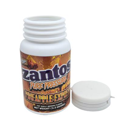 Zantos 3.5g Storage Bottles - 10 Pack Plastic Containers with Secure Caps