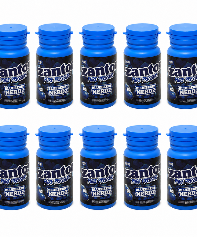 Zantos 3.5g Bottle Storage Containers - 10 Pack Secure Plastic Design
