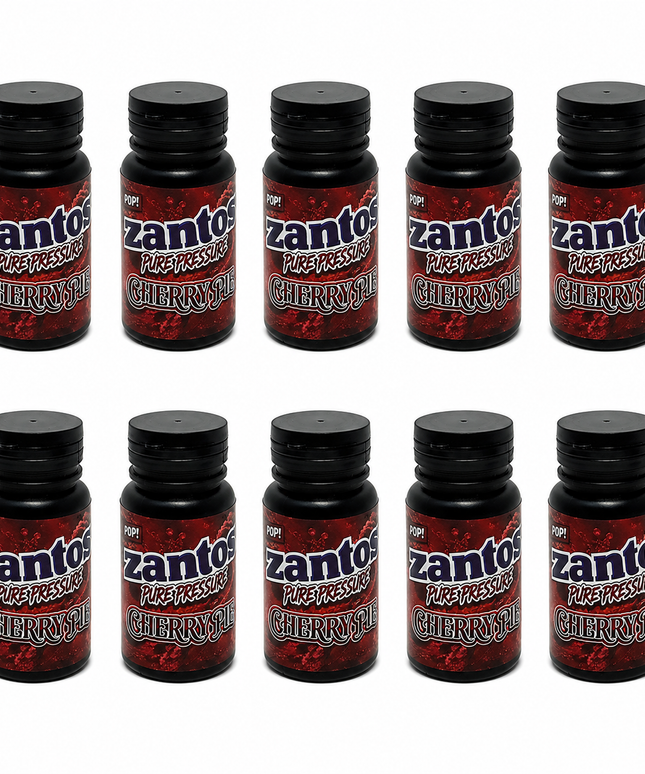 Zantos 3.5g Plastic Storage Bottles - 10 Count with Secure Caps