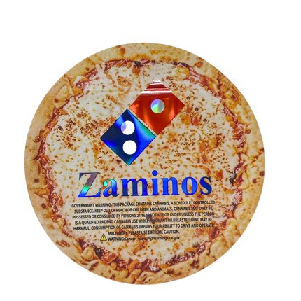 50 Pack 3.5g Shaped Mylar Bags – Pizza Slice Graphic